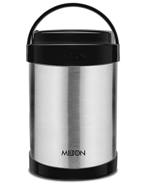 MILTON Royal 4 Insulated Tiffin Box, 4 Stainless Steel Containers, 600 ml Each, Silver | Leak Proof | Food Grade | Easy to Carry | PU Insulated - Image 4